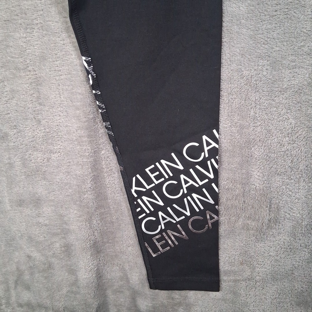 Calvin Klein Performance Legging Women's Small Black 7/8 Stretchable NWOT - Picture 2 of 7